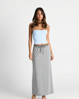Florence | Jersey Drawstring Maxi Skirt