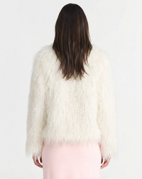 Romy | Shaggy Faux Fur Cropped Jacket