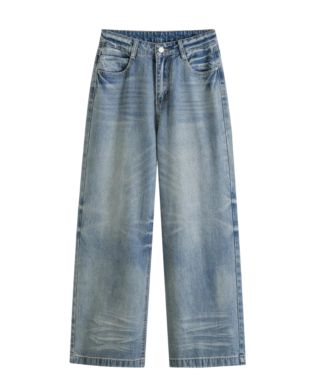 Megan | Vintage Faded Wide Leg Jeans