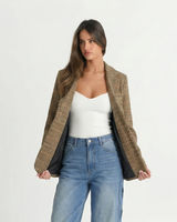 Summer | Check Lined Tailored Blazer