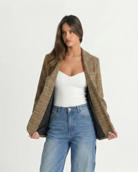 Summer | Check Lined Tailored Blazer