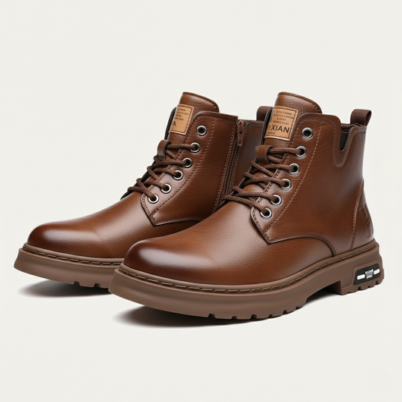 Cranleigh boots leather upper detail