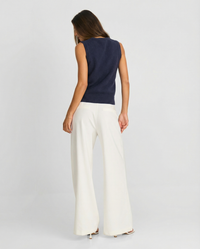 Felicity | Gold Button-Front Knit Vest