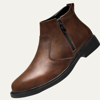 Kael men's leather Chelsea boots in Brown
