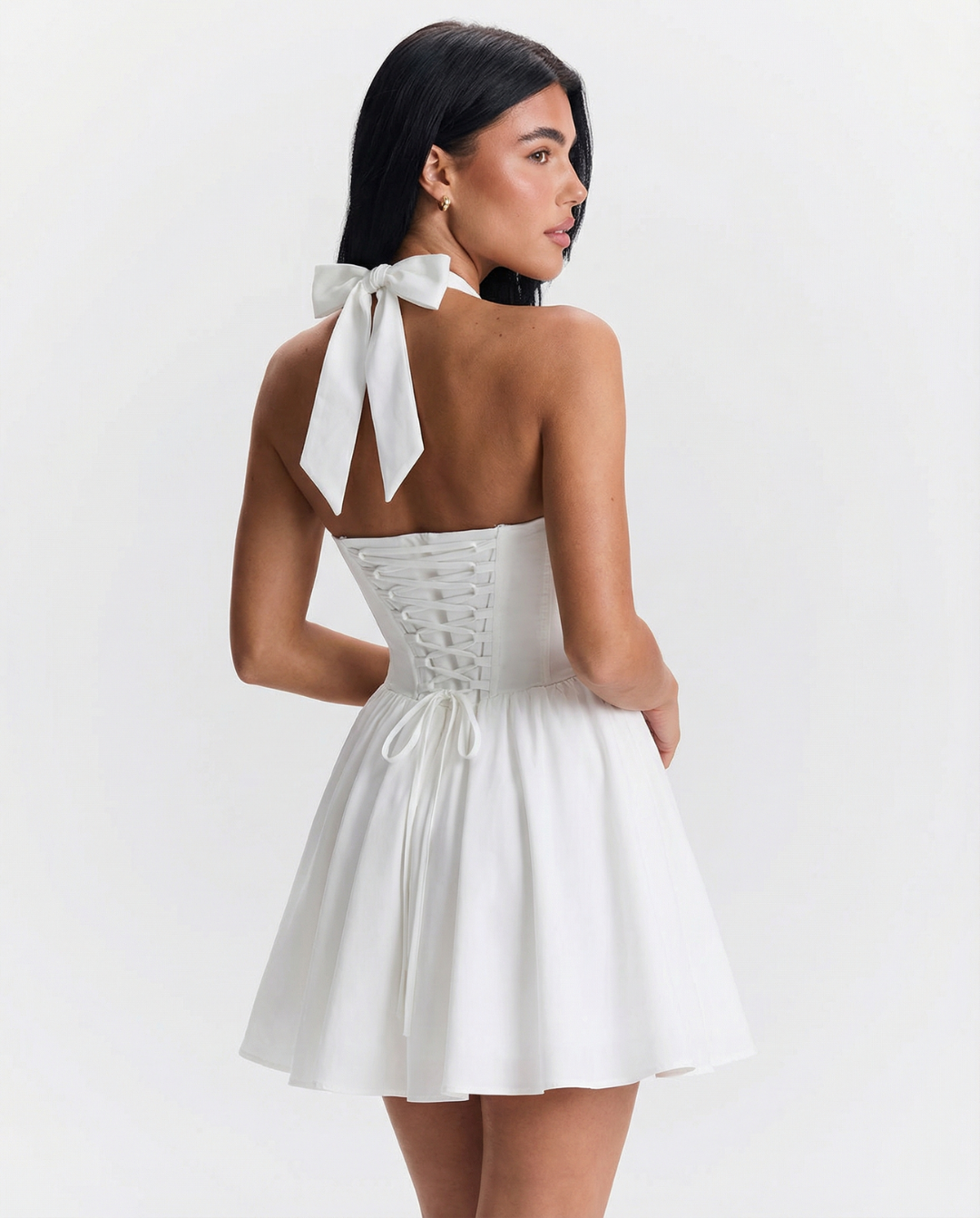 Elspeth | Sweetheart Halter Neck Mini Dress