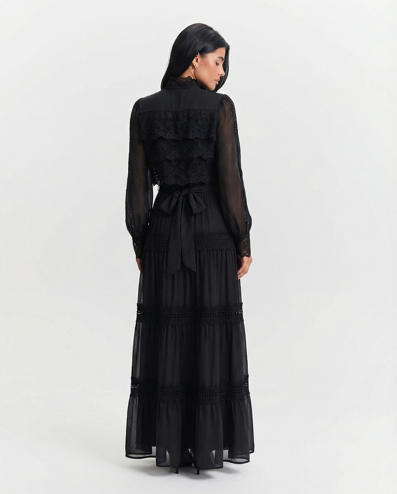 Cara | tiered maxi dress