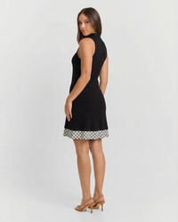 Eleanor | Mock Neck Ribbed Mini Dress