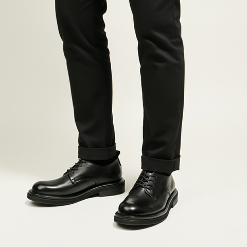 Goodwin | Men's Leather Dress Shoe Black Lace Up