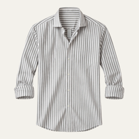 Benson | Men's Casual Smart Fit Striped Linen Shirt