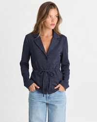 Josephine | Tailored Belted Jersey Blazer