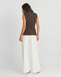 Margot | Belted Tweed Waistcoat