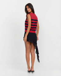 Juliet | Striped Sleeveless Knit Top