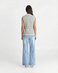 Elspeth | Check Tie-Front Tailored Vest
