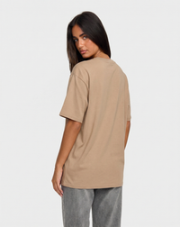 Verity | Brown Oversized Graphic Tee