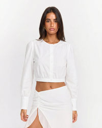 Juno | Cropped Puff Sleeve Top