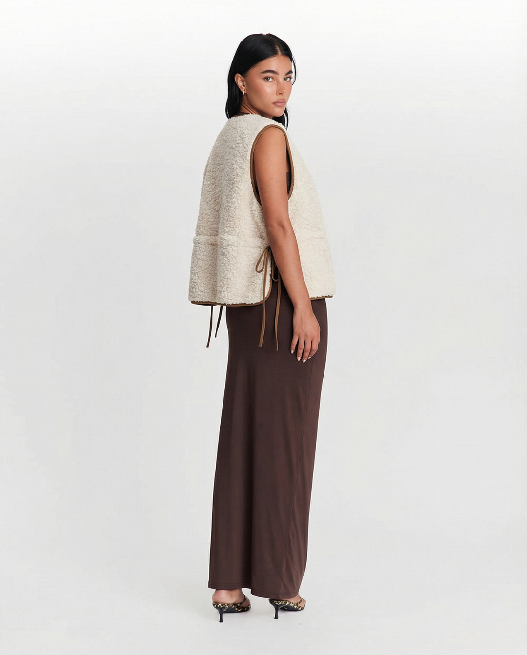 Myla | Zip-Up Textured Knit Vest