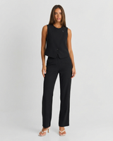 Charlotte | Asymmetric Tailored Blazer Wide Leg Pants Set