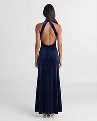 Josephine | Mock Neck Halter Maxi Dress