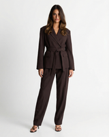 Tamara | Double-Breasted Blazer and Pleated Trouser Set