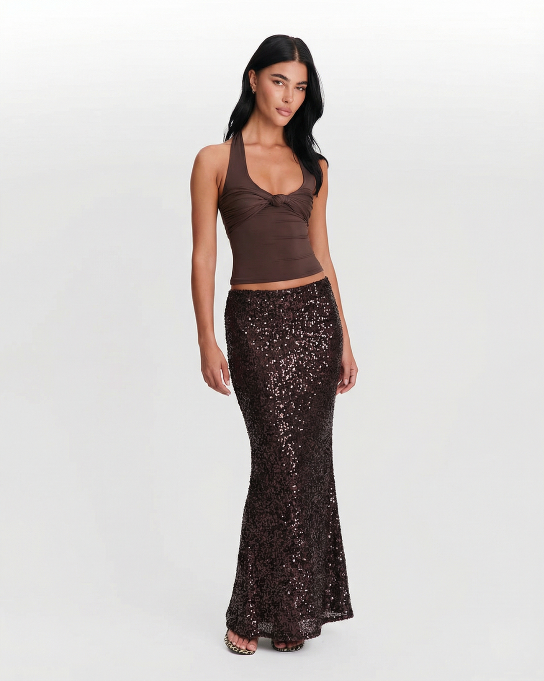Ruby | Sequin Bodycon Maxi Skirt