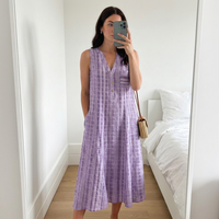 Cordelia midi dress silhouette detail