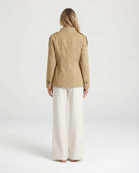 Hallie | Camel Longline Utility Jacket