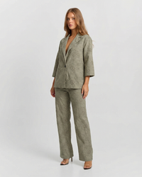 Robyn | Linen Relaxed Tailored Matching Set