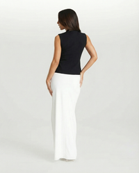 Lois | Tailored Peplum Top with Split Hem