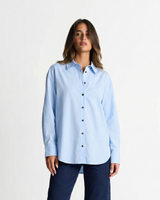 Elodie | Relaxed Cotton Button-Up Shirt
