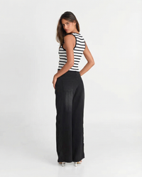 Nicole | Striped Ribbed Tank Top
