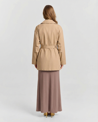Stella | Cropped Belted Trench Coat