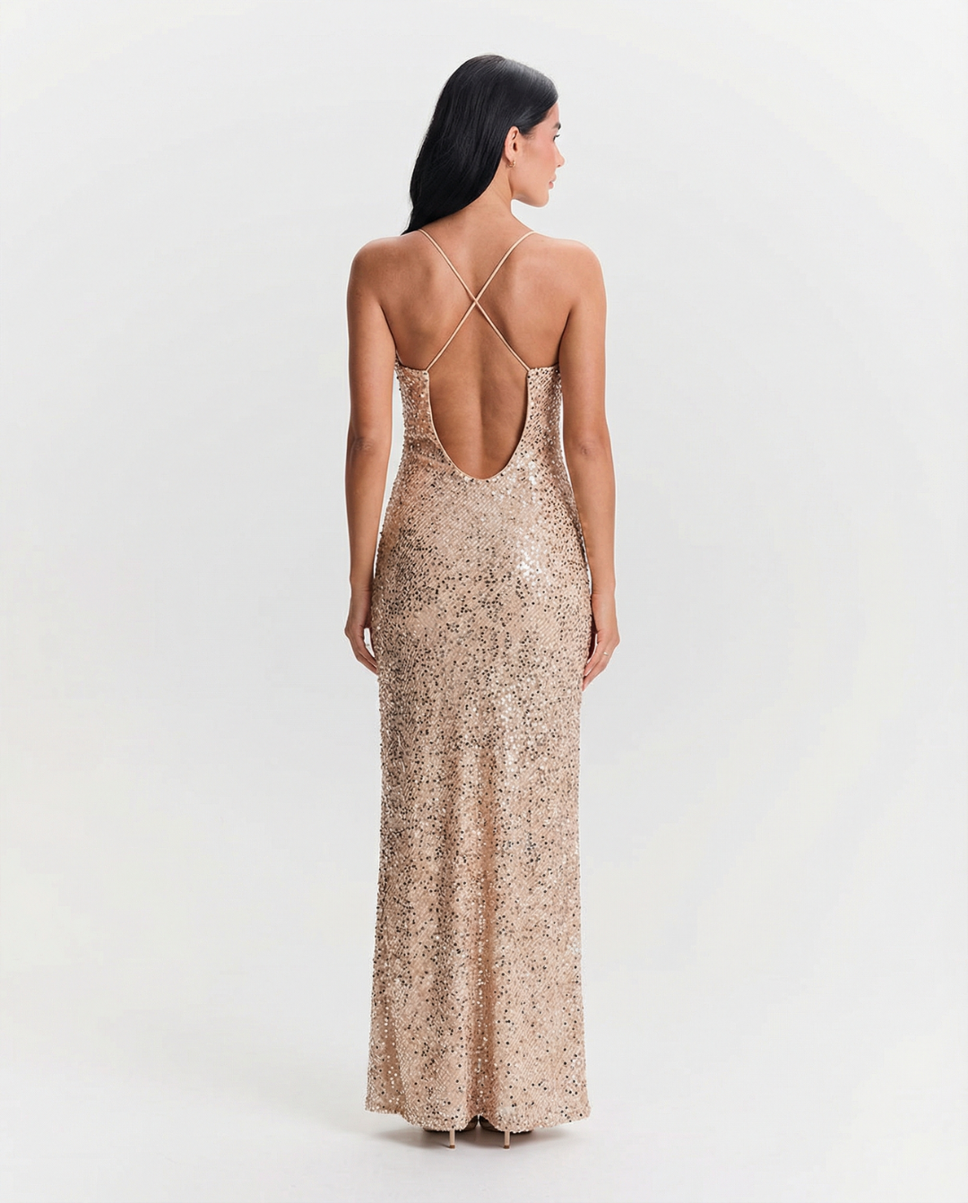 Louisa | Sequin Split Maxi Dress