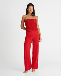 Kate | Floral Bandeau Wide Leg Co-ord Set