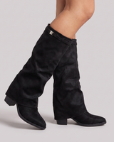 Odette | Mid Calf Slouch Block Heel Boots
