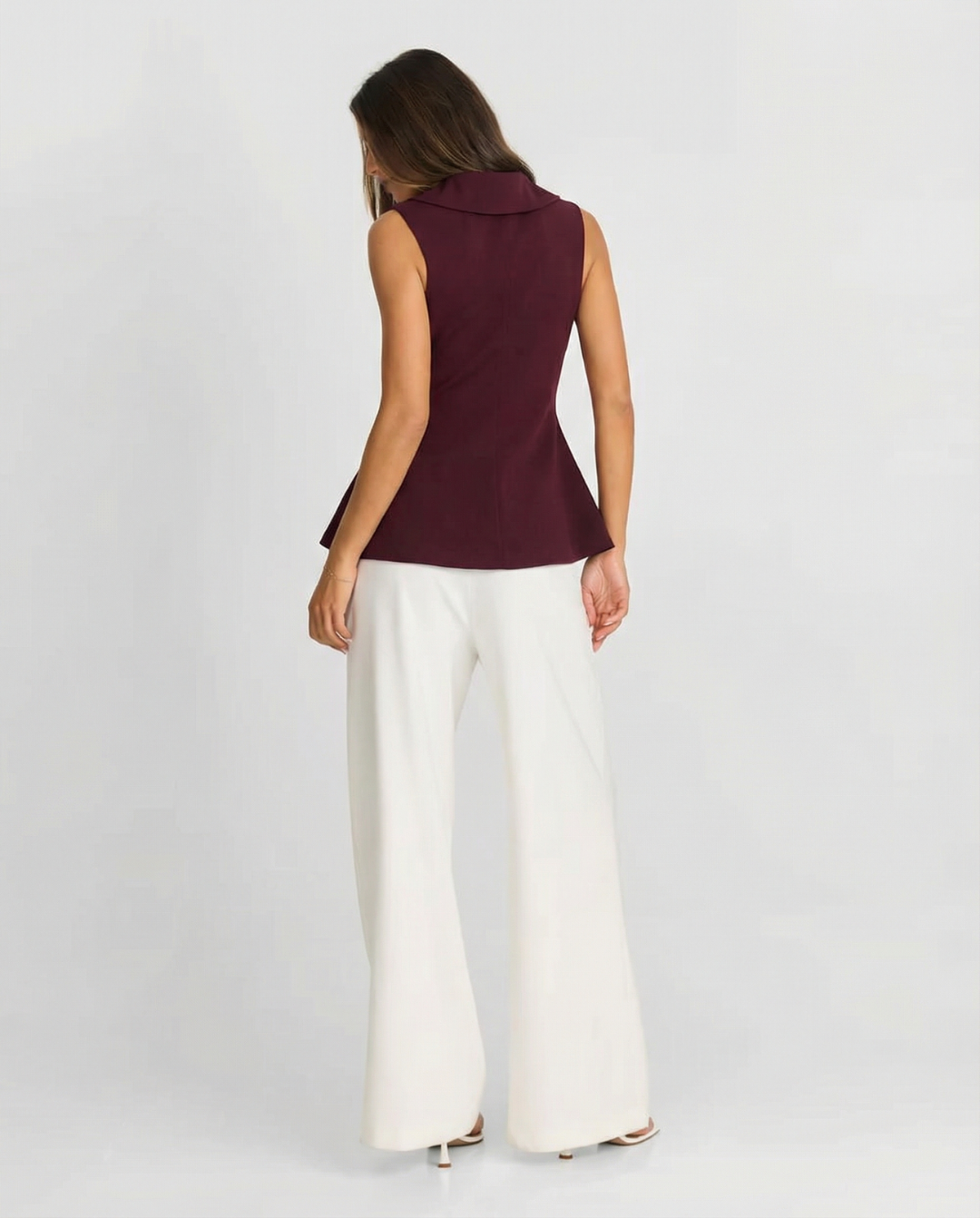 Josephine | Lapel Tailored Sleeveless Vest