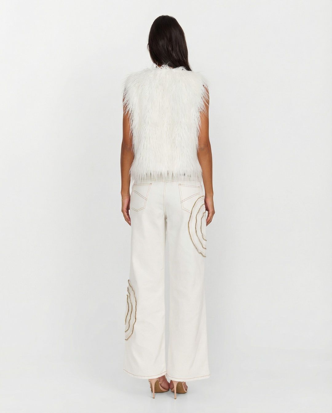 Blythe | Shaggy Open-Front Faux Fur Gilet