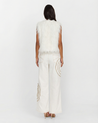 Blythe | Shaggy Open-Front Faux Fur Gilet