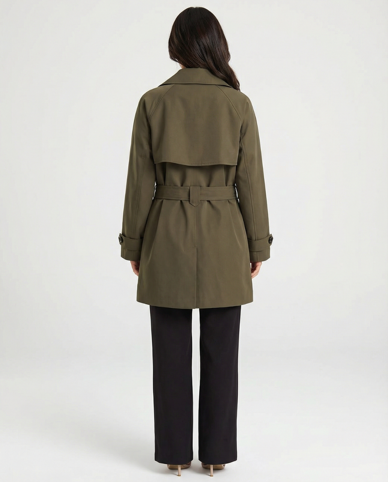 Emilia | cropped trench coat