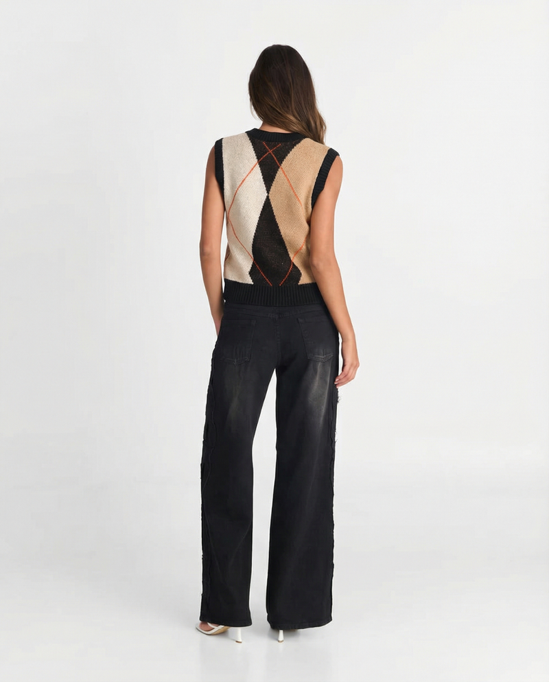 Bethany | argyle vest