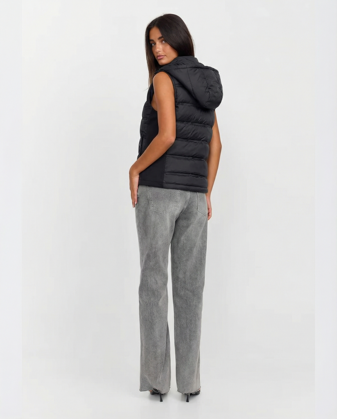 Darcy | Hooded Quilted Puffer Vest