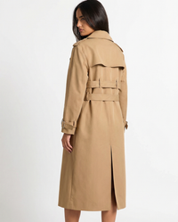 Kate | Longline Double-Breasted Trench Coat