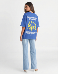 Isla | Blue Oversized Graphic Tee