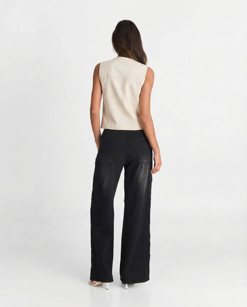 Alice | cropped tailored vest