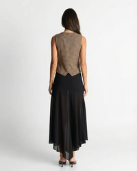 Julia | Check Houndstooth Fitted Waistcoat