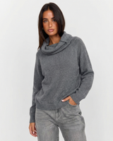 Alicia | Relaxed Cowl Neck Knit Top