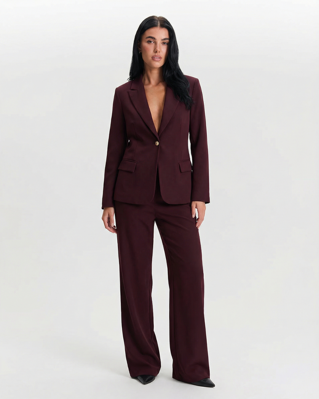 Victoria | Sophisticated Wide Leg Trouser Suit