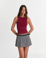 Anna | Tailored Pleated Mini Skirt