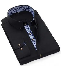 Warwick men's button down shirt in Black