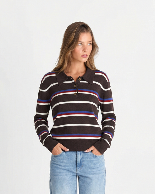 Iris | striped knit top