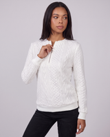 Juliette | Women's Cable Knit Zip Up Jumper